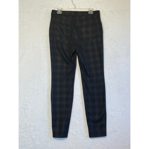 Simply Vera Wang Skinny Plaid Pants Size M Mid Rise Stretch Casual Workwear - Picture 8 of 9
